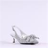 Una Healy I'm Not OK Bow Low Slingback - Chrome